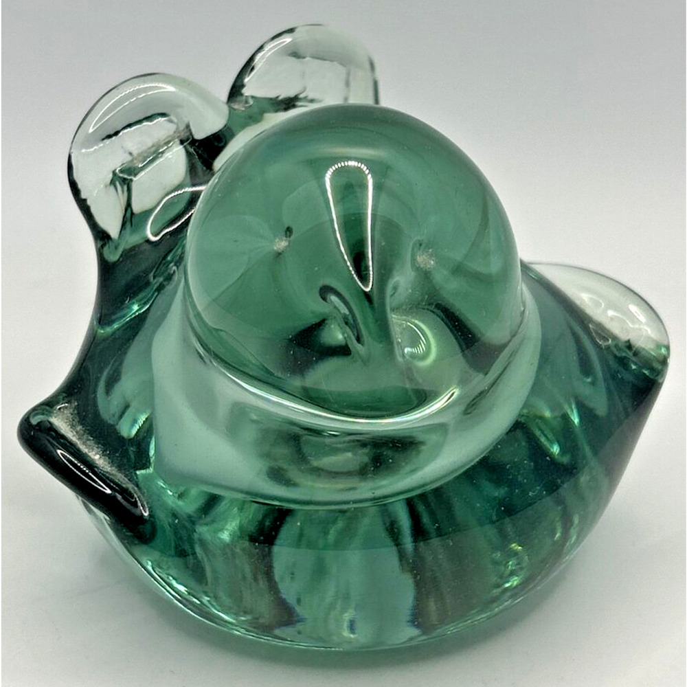 Vintage Glass Paper Weight Duck U258/19